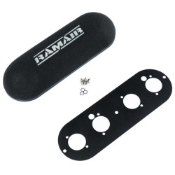 RAMAIR twin domed carb air filter with baseplate to fit Vauxhall Lotus 16v