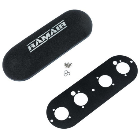 Szűrők karburátorokra RAMAIR twin domed carb air filter with baseplate to fit Vauxhall Lotus 16v | race-shop.hu