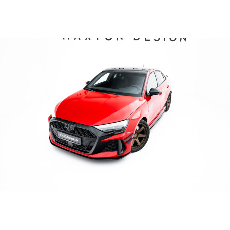 Body kitek és vizuális kiegészítők Street Pro Első Szplitter szett Audi RS3 Sedan 8Y Facelift (fekete) | race-shop.hu