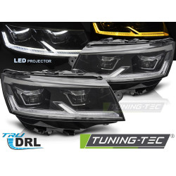 LED fényszórók fekete DRL VW T6.1 20-24-hez