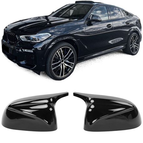 Visszapillantó tükrök Mirror caps black gloss for replacement fits BMW X5 G05 | race-shop.hu