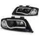 Világítás Fényszóró csőfény fekete AUDI A6 05.97-05.01 | race-shop.hu