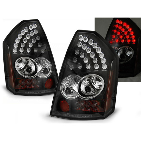 Világítás LED Hátsó lámpa CHRYSLER 300C 05-08 fekete LED | race-shop.hu