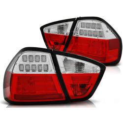 LED BAR HÁTSÓ LÁMPÁK PIROS FEHÉR BMW E90 03.05-08.08