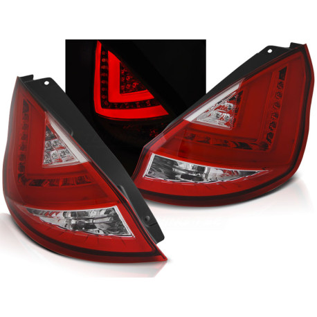 Világítás LED Hátsó lámpa FORD FIESTA MK7 08-12 HB piros Fehér LED | race-shop.hu