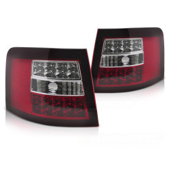 LED HÁTSÓ LÁMPÁK PIROS FEHÉR AUDI A6 05.97-05.04 AVANT