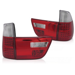 LED HÁTSÓ LÁMPÁK PIROS FEHÉR BMW X5 E53 09.99-10.03