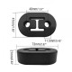 Univerzális kipufogótartó gumi Silicone exhaust hanger 73x48x20mm, 11mm | race-shop.hu