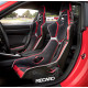 FIA homologizáció nélküli Racing seat RECARO Podium CF - Alcantra Black / Leather Red | race-shop.hu