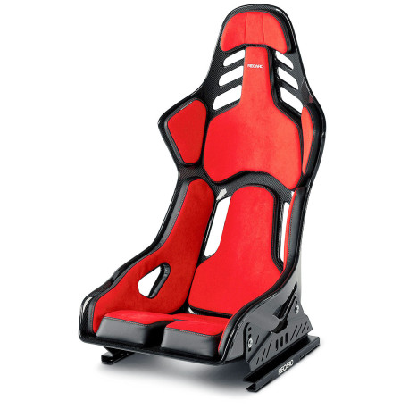 FIA homologizáció nélküli Racing seat RECARO Podium CF - Alcantra Red / Leather Black | race-shop.hu