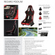 FIA homologizáció nélküli Racing seat RECARO Podium CF - Alcantra Red / Leather Black | race-shop.hu