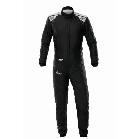 Overálok FIA verseny overál OMP ONE-S Air, fekete/ezüst | race-shop.hu
