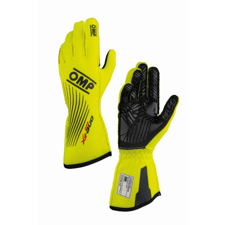 Kesztyűk FIA versenykesztyű OMP ONE EVO FX my2026 (külső varrás), fluo sárga | race-shop.hu