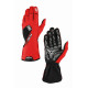 Race gloves OMP KS-3 my2026 (external seams), red/black