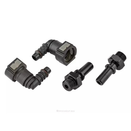 Műanyag öszekötők csövekre Ryco PCV Lightweight Hose Joiner – 90° Elbow (12 mm to 16 mm) RFA232 | race-shop.hu