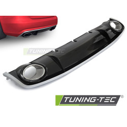 Diffúzor Egy kimenetes fényes fekete SPORTSTÍLUS AUDI A4 B8 12-15-höz