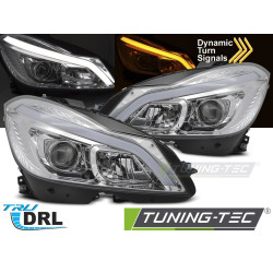 Fényszóró TUBE LED króm SEQ DRL MERCEDES W204 11-14-hez