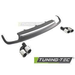 Diffúzor TWIN OUTLET SILVER SPORT S STYLE AUDI A6 C7 11-14-hez
