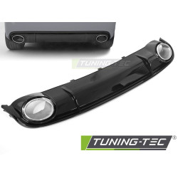 Diffúzor Egy kimenetes fényes fekete SPORTSTÍLUS AUDI A4 B8 08-11-hez