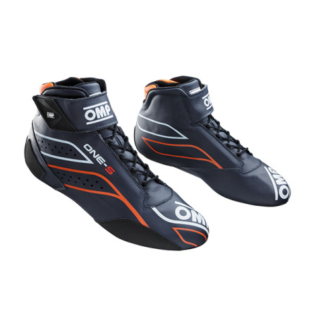 Cipők FIA race shoes OMP ONE-S my2026, blue/fluo orange | race-shop.hu