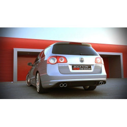 MAXTON DESIGN hátsó splitter VW PASSAT B6 ( R-LINE LOOK ) 2 EXHAUSTS-hoz, üvegszálas laminát
