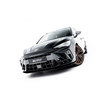 Body kitek és vizuális kiegészítők MAXTON DESIGN Street Pro első splitter Cupra Leon ST / Hatchback Mk1 Facelift-hez, fekete | race-shop.hu