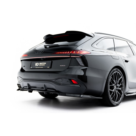 Body kitek és vizuális kiegészítők MAXTON DESIGN hátsó splitter Audi A6 S-Line C9-hez (függőleges sávokkal), fényes fekete, V1 | race-shop.hu