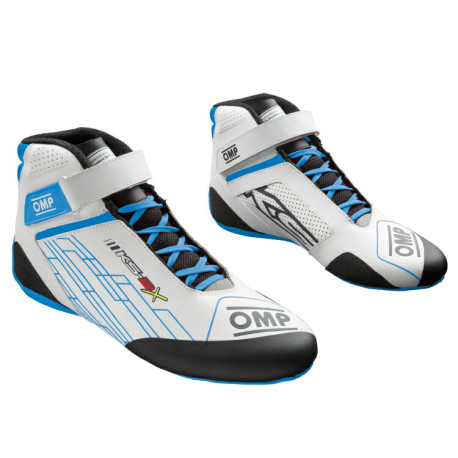 Cipők FIA Race shoes OMP KS-2X my2026, white/cyan | race-shop.hu