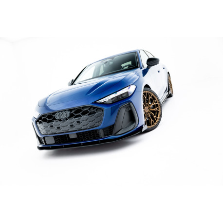 Body kitek és vizuális kiegészítők Street Pro első splitter Audi A5 S-Line / S5 Sedan / Avant B10 (fekete + fényes toldatokkal) | race-shop.hu
