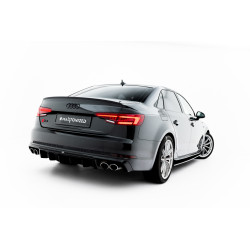 MAXTON DESIGN hátsó diffúzor Audi S4 Sedan / Avant B9-hez (kipufogó 2+2)