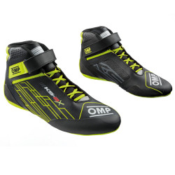 FIA gokart cipő OMP KS-2X, fekete/fluo sárga