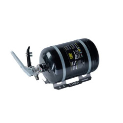 OMP CMSST7 mechanikus tűzoltó készülék – Ecolife Plus, acél 3kg FIA-val, fekete