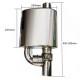 Universal valve mufflers RACES középső dob kipufogó cutout szeleppel – 70 mm (2.75") | race-shop.hu