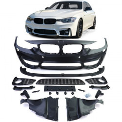 Sport első lökhárító + spoiler kard BMW 3 Series F30 F31 F80 11-19 INCOMPLETE-hez