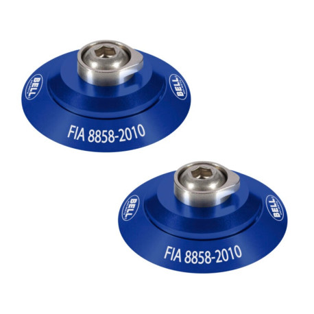 Tartozékok BELL HANS klipkészlet FIA, kék | race-shop.hu