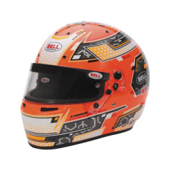 FIA zárt gokart sisak BELL RS7-K PRO STAMINA, antracit/narancssárga