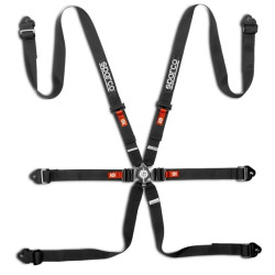 FIA 6 pontos sport biztonsági öv SPARCO COMPETITION H-2 PD my2026 2" (50mm), fekete