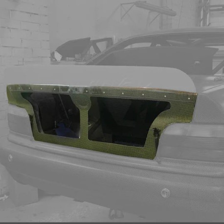 Body kitek és vizuális kiegészítők HGK BMW E36 hátsó csomagtartó légterelő (Lexan) | race-shop.hu