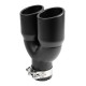 Két kimenettel Kipufogóvég RACES INOX 2x76mm, bemenet 63mm - Matt | race-shop.hu