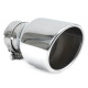 Egy kimenettel Kipufogóvég RACES INOX 101mm, bemenet 76mm - Fényes | race-shop.hu