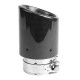 Egy kimenettel Kipufogóvég RACES CARBON 101mm, bemenet 76mm - Fényes | race-shop.hu