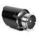 Egy kimenettel Kipufogóvég RACES CARBON 89mm, bemenet 51mm - Fényes | race-shop.hu