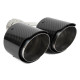 Két kimenettel Kipufogóvég RACES CARBON 2x101mm, bemenet 63.5mm - Fényes | race-shop.hu