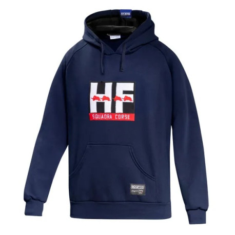 Pulóverek és kabatok Sparco kapucňa HF Squadra Corse, modrá morská | race-shop.hu