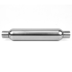 Középső hangtompító RACES 2, bemenet/kimenet 2,25" (57mm)