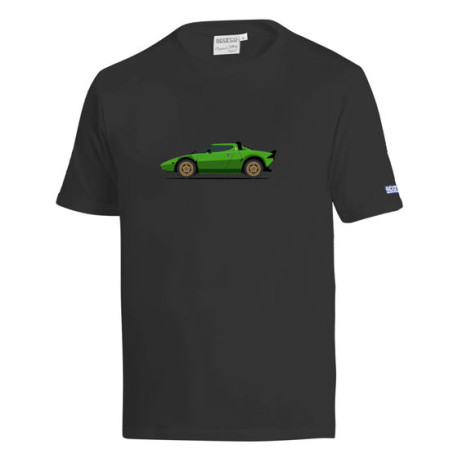 Pólók Spacro T-shirt LANCIA STRATOS HR GR4, black | race-shop.hu