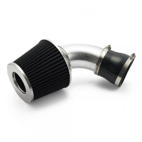 Sport levegőszűrő készlet RACES RACES univerzális hideglevegő-beömlő készlet 3" (76mm) - fekete | race-shop.hu