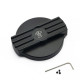 Olajsapka RACES Set of aluminium reservoir (oil, coolant, washer) caps - Black (Type 1) | race-shop.hu