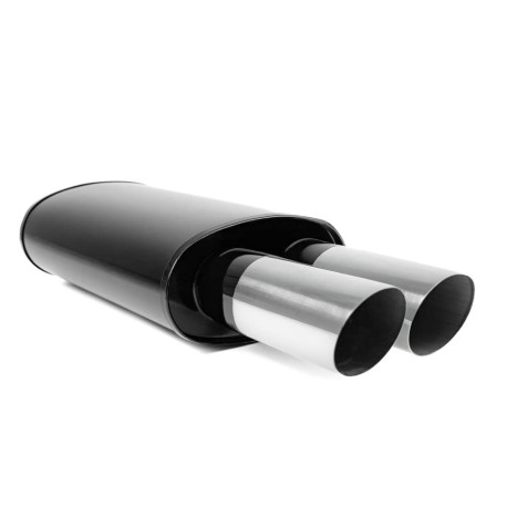 Kettes kipufogóvég Muffler RACES 64, inlet 2,5" (63mm) SS201 | race-shop.hu