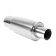 Egyfalú kör alakú RACES Rear stainless steel muffler V4 - 57mm | race-shop.hu